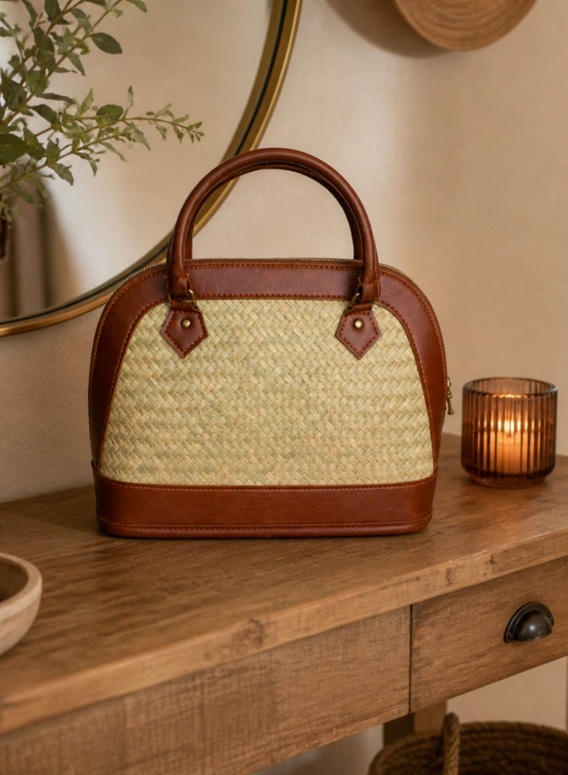 Cartera Jazmín de Bambú Tejido Vintage - 5