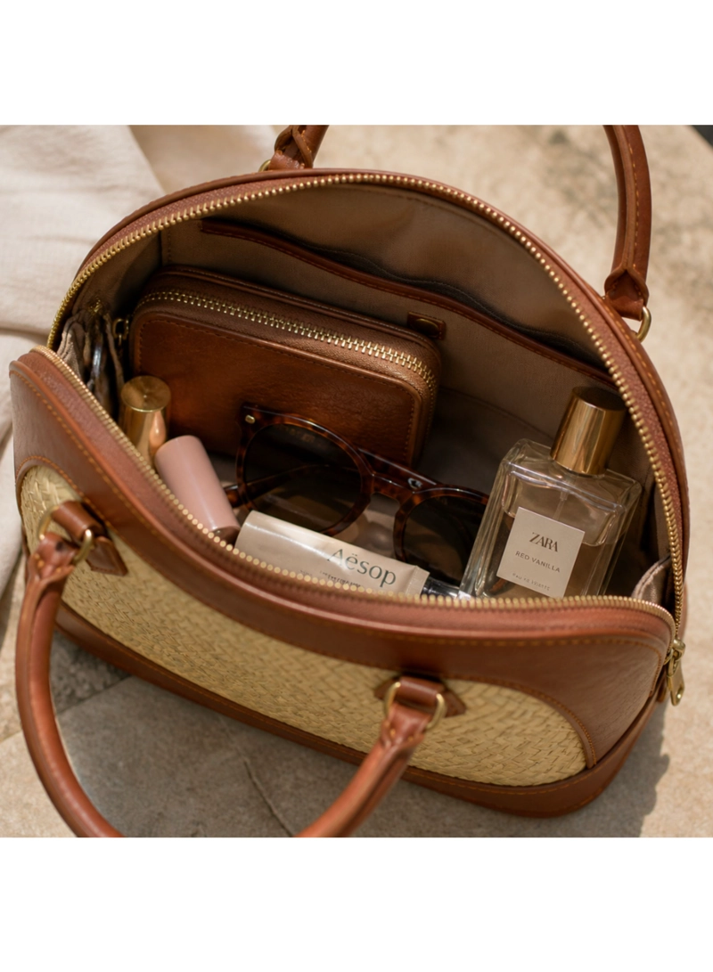 Cartera Jazmín de Bambú Tejido Vintage - 6