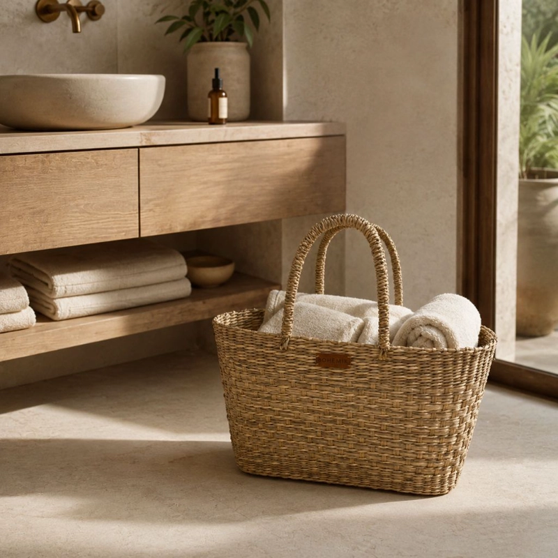 Bolso Jacinta de fibra Natural Tejido a Mano 40 cm - 2