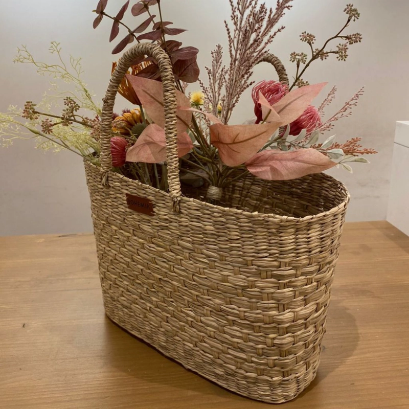 Bolso Jacinta de fibra Natural Tejido a Mano 40 cm - 3