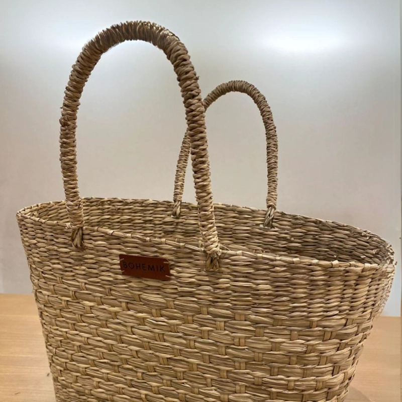 Bolso Jacinta de fibra Natural Tejido a Mano 40 cm - 4