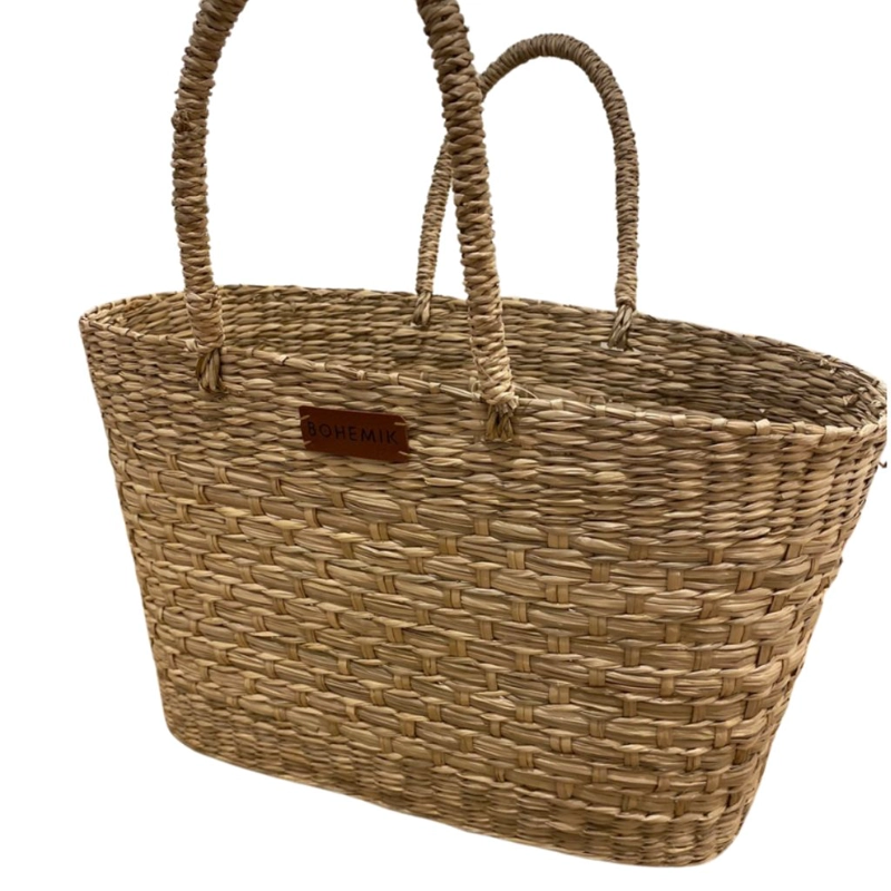 Bolso Jacinta de fibra Natural Tejido a Mano 40 cm - 5