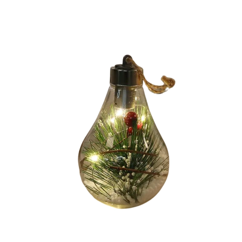 Pack de 4 Adornos colgantes Luminosas de Navidad - 4