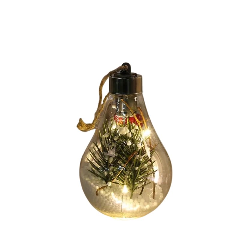 Pack de 4 Adornos colgantes Luminosas de Navidad - 5