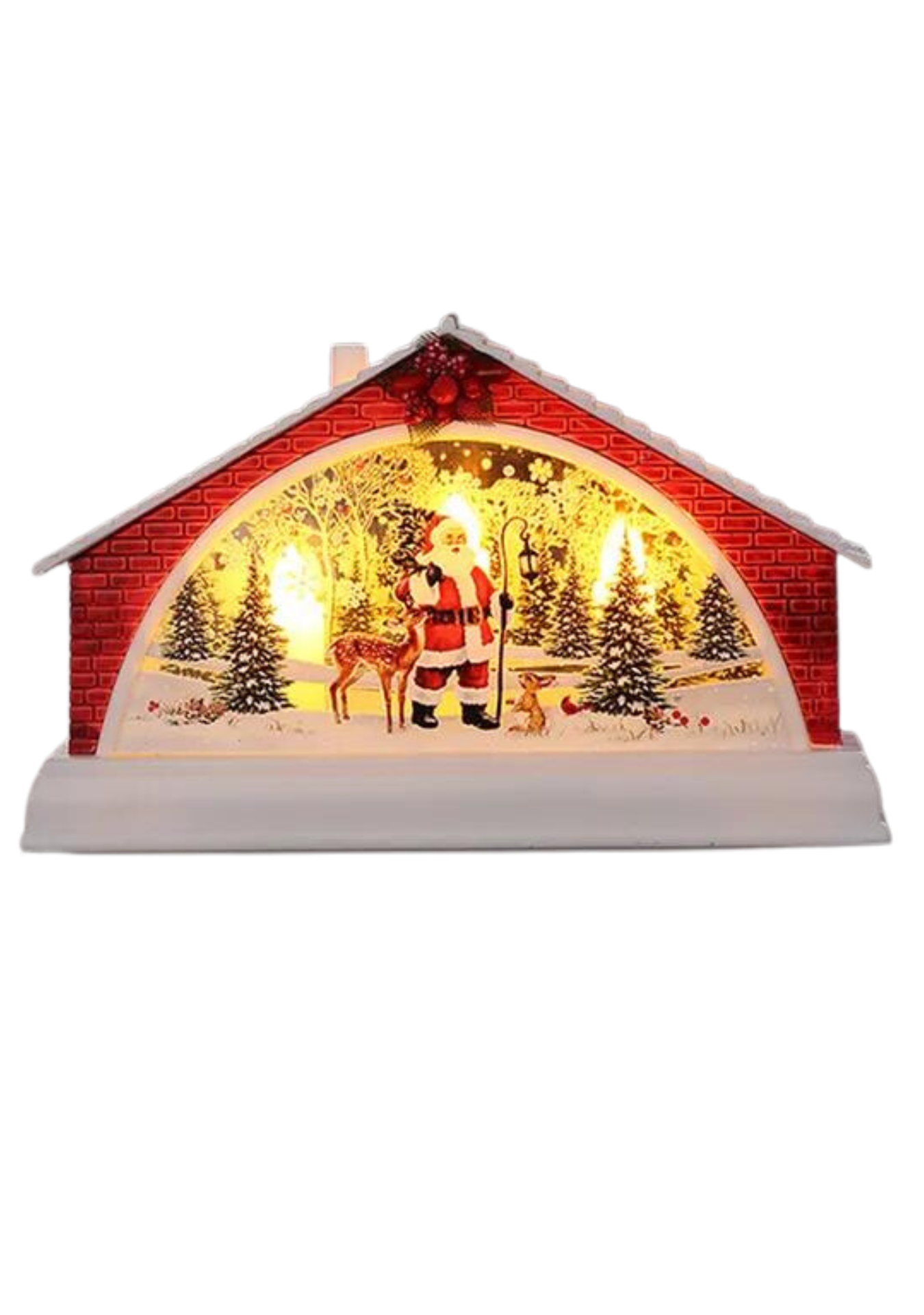 Pack 4 Casas Navideñas Luminosas - 2
