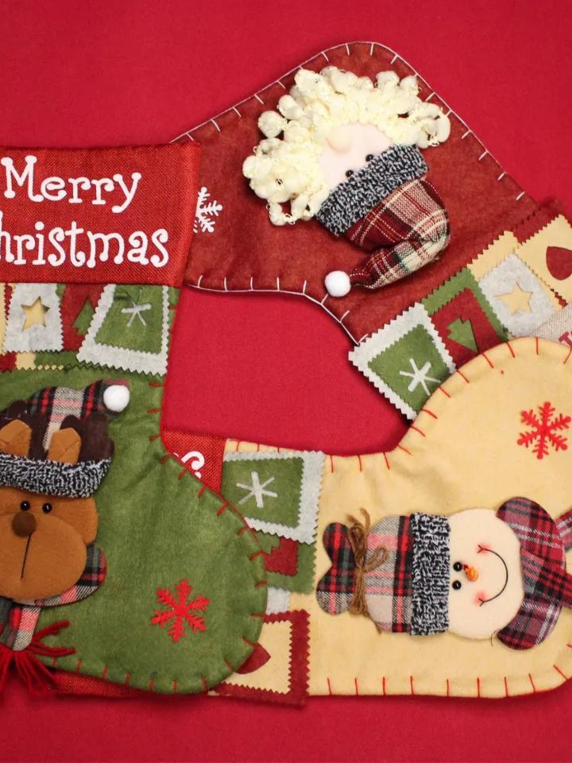 Pack 3 Botas Navideñas Fondo Multicolor - 3