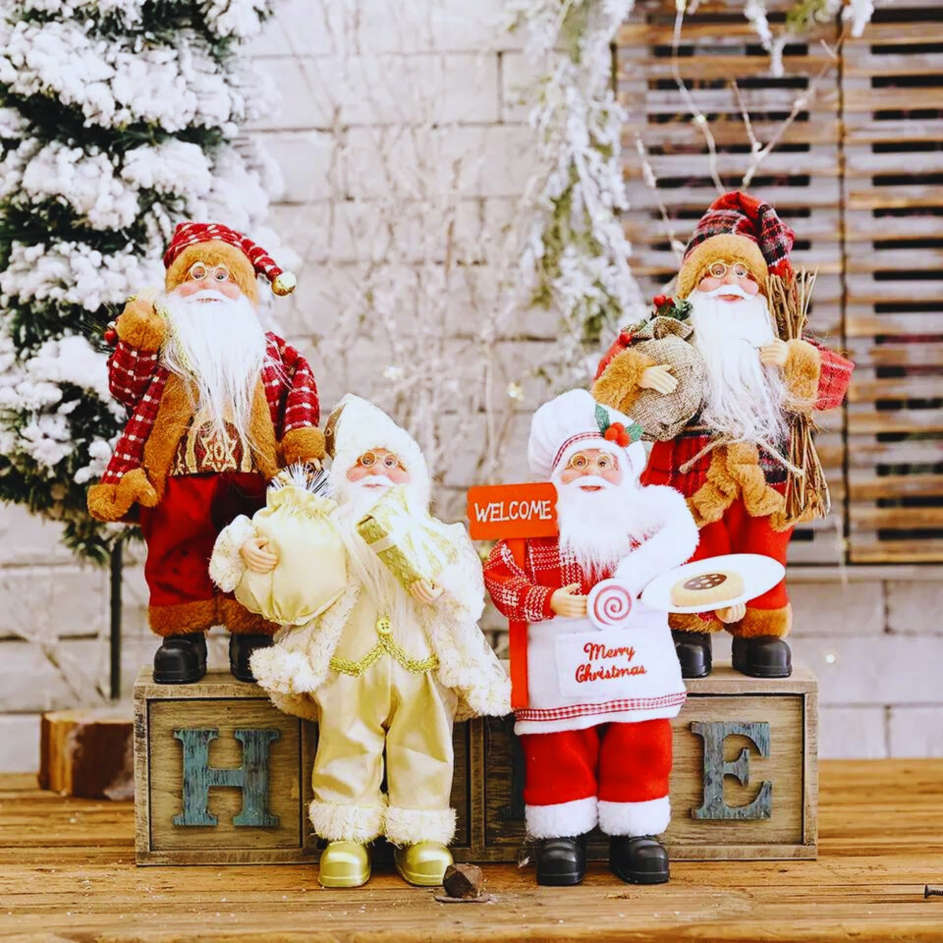Muñeco de navidad Viejo Pascuero con saco - 3