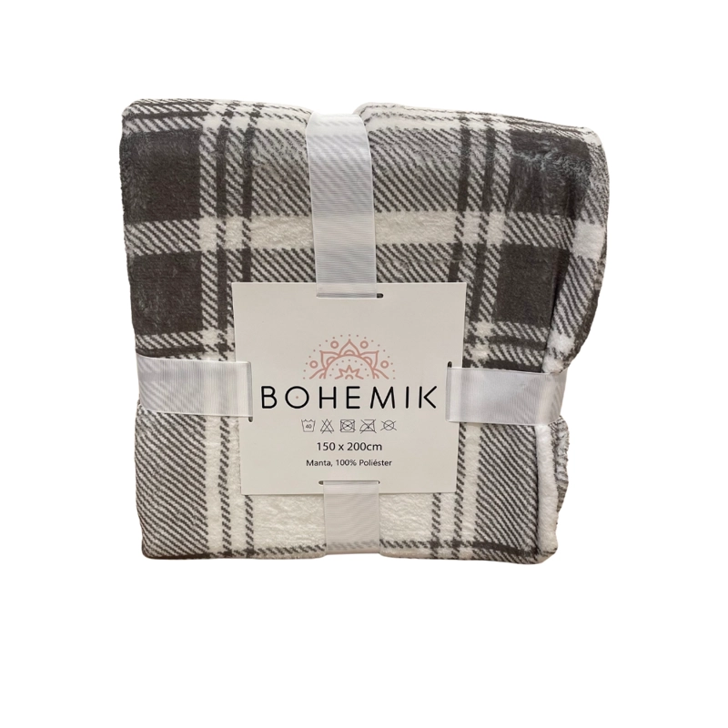 MANTA BOHEMIK SOFT TARTAN GRAY MULTICOLOR - 1