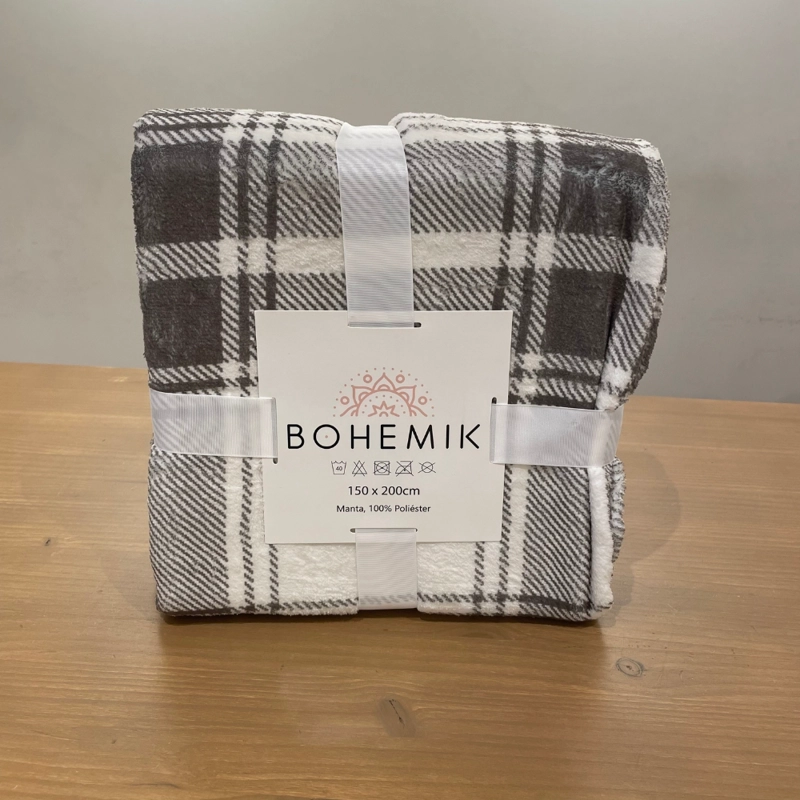 MANTA BOHEMIK SOFT TARTAN GRAY MULTICOLOR - 3