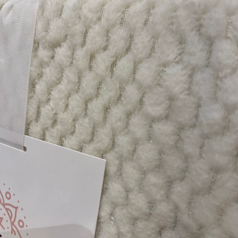 FRAZADA BOHEMIK MICROFIBRA WHITE BLANCO - 3