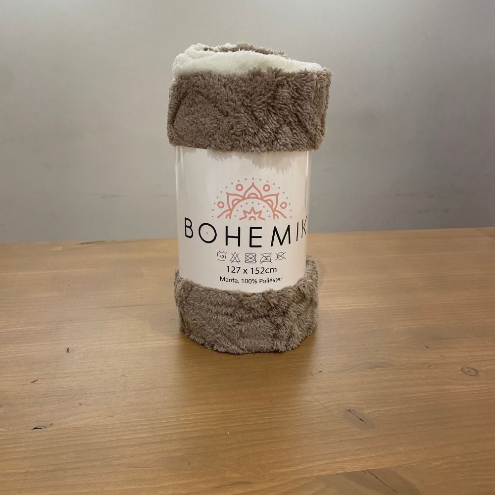 MANTA BOHEMIK JACQUARD SHERPA CAFE - 2