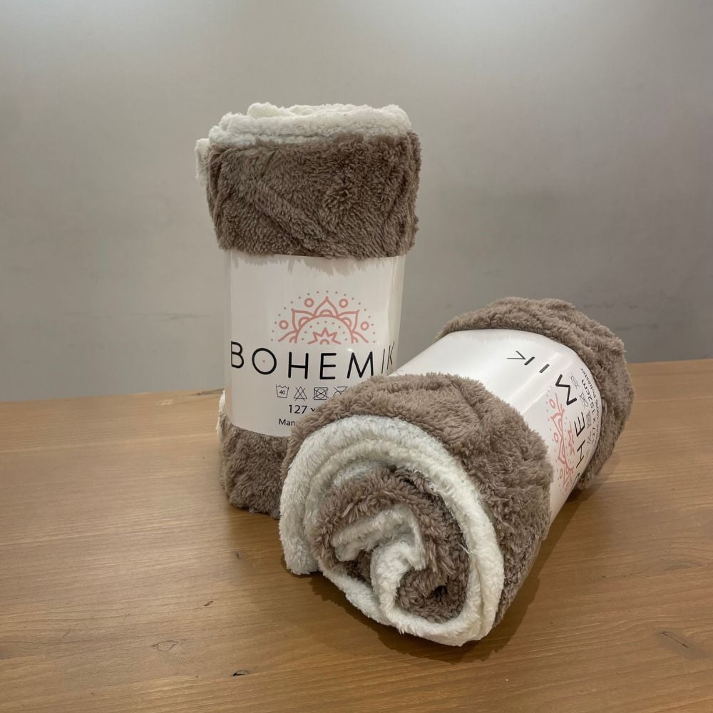 MANTA BOHEMIK JACQUARD SHERPA CAFE - 3