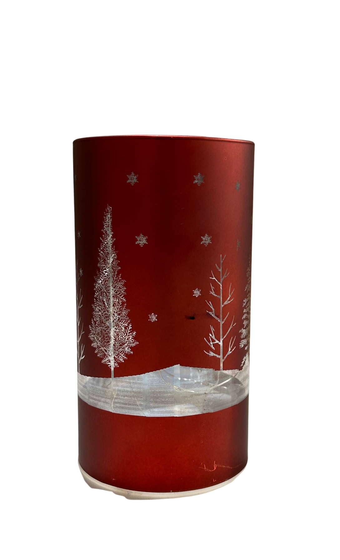PORTAVELA DE LUZ LED NAVIDEÑO ROJO - 7