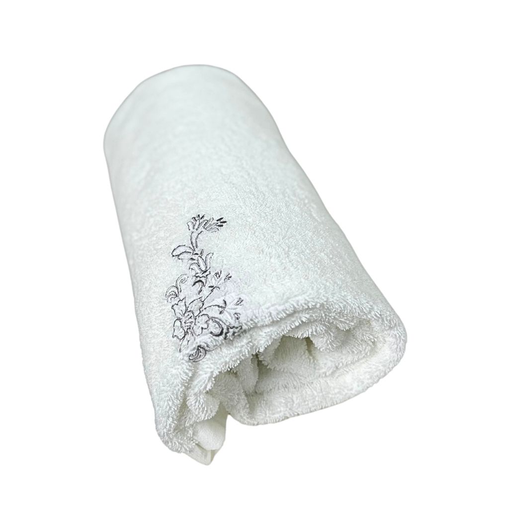 3 TOALLAS ROYAL TOUCH Gray Baño 60cm x 130cm Algodón 550 GSM BOHEMIK - 1