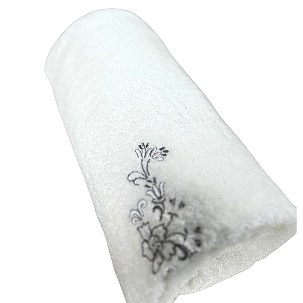 3 TOALLAS ROYAL TOUCH Gray Baño 60cm x 130cm Algodón 550 GSM BOHEMIK - 6