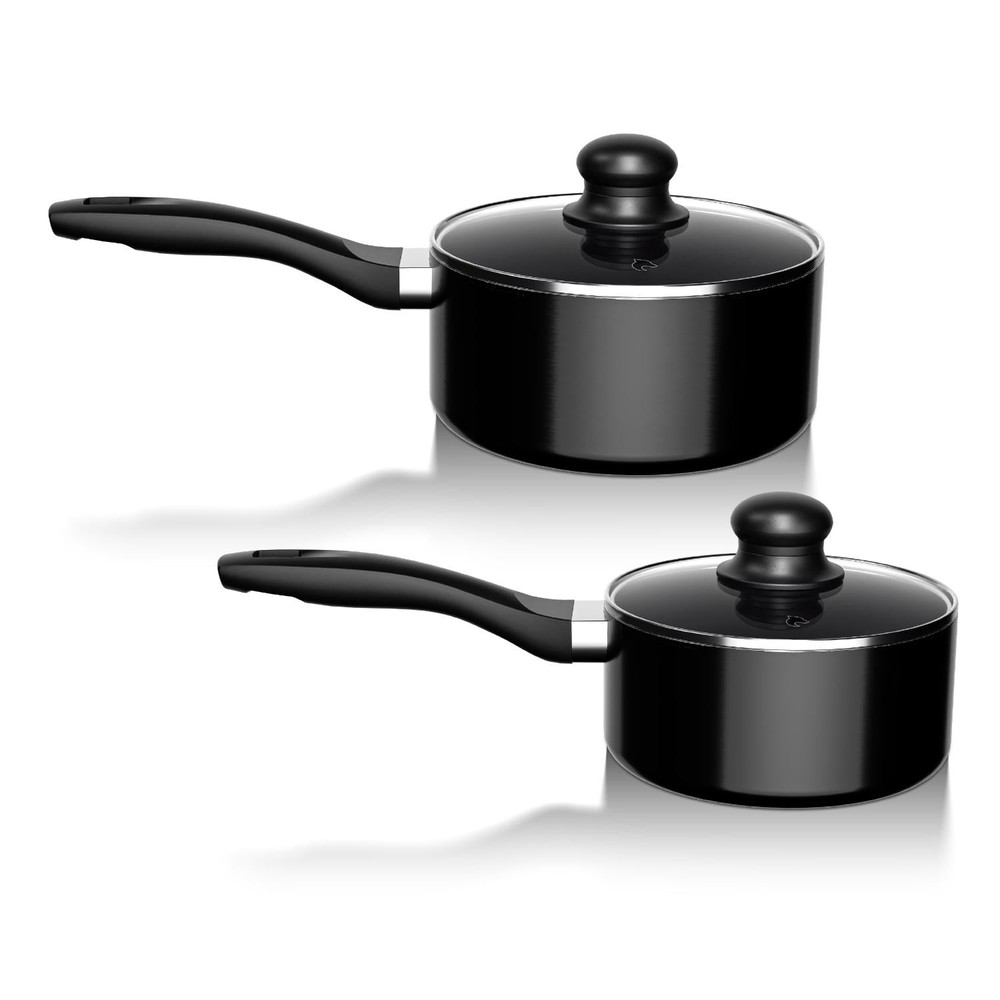 BATERIA DE COCINA 15PZAS ALUMINIO ANTIADHERENTE NEGRO WOLF - 5