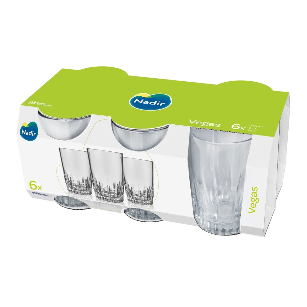 SET 6 VASOS JUGO VEGAS 240CC - 2