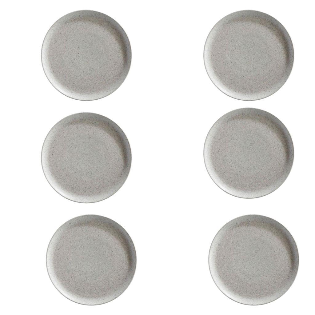 SET DE 6 PLATOS PORCELANA PANDO COUPE 17.7CM ORION REACTIVO - 1