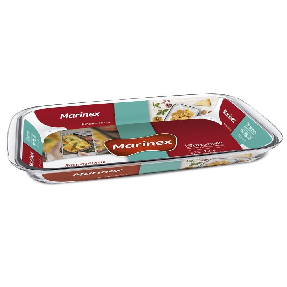 ASADERA RECTANGULAR MEDIANA 2,2 LITROS - 1