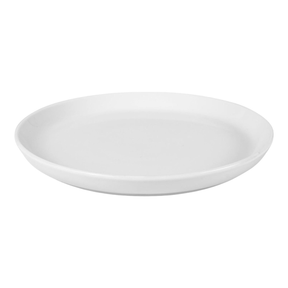 SET DE 6 PLATOS BUFFET BORDE VERTICAL PORCELANA BLANCA 23CM WELLINGTON - 2