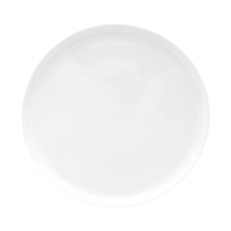 SET DE 6 PLATOS BUFFET BORDE VERTICAL PORCELANA BLANCA 23CM WELLINGTON - 3