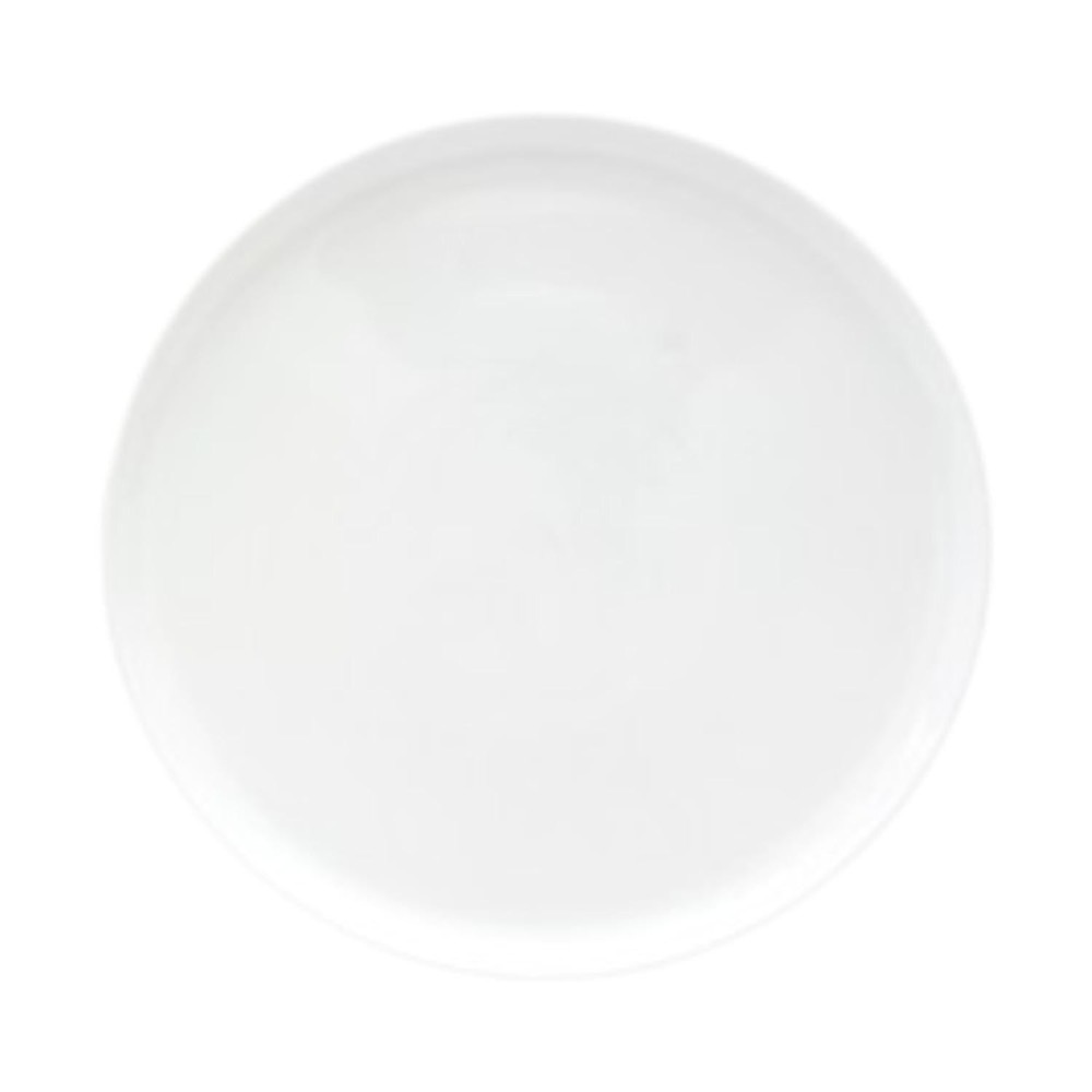 SET DE 6 PLATOS BUFFET BORDE VERTICAL PORCELANA BLANCA 23CM WELLINGTON - 3