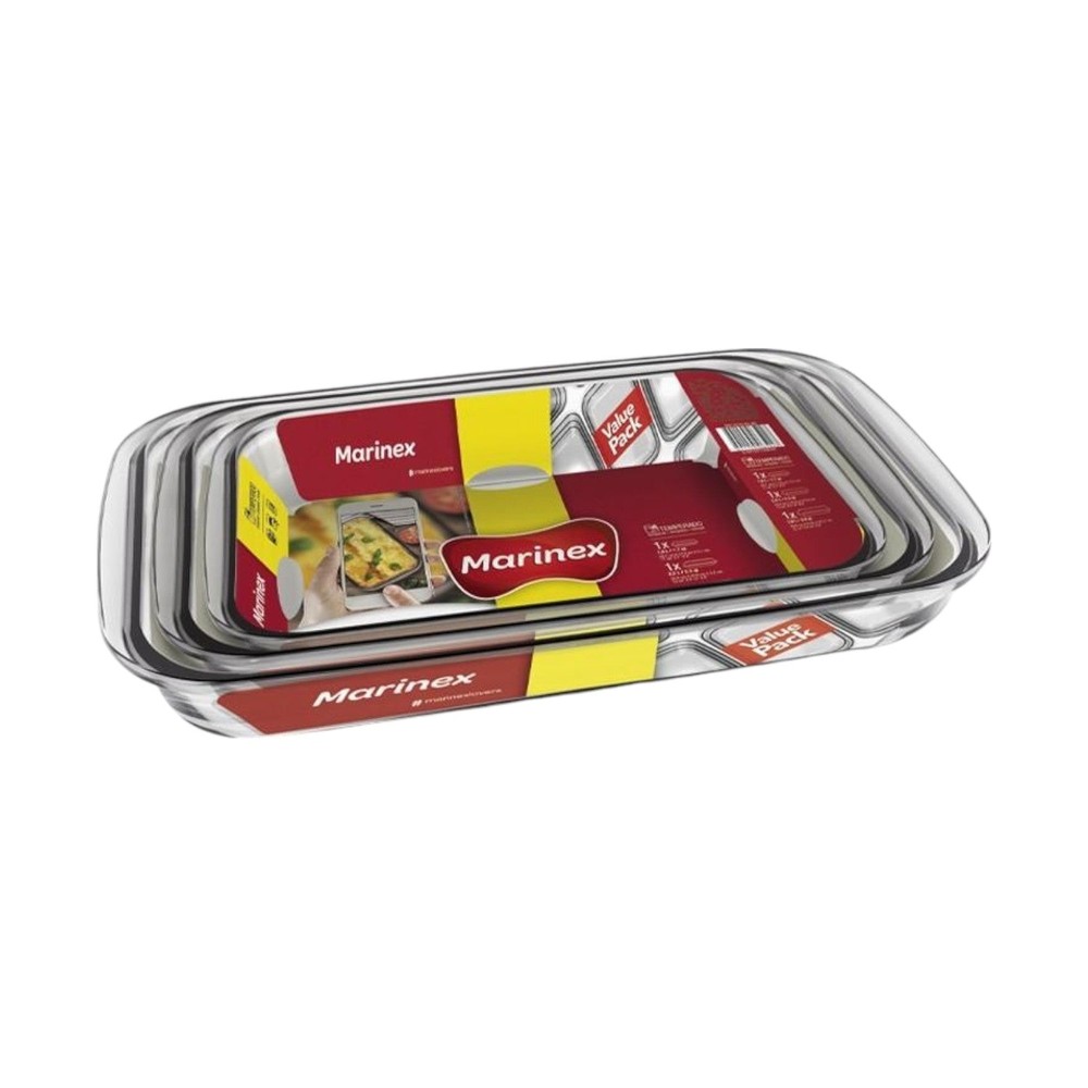 PACK 3 FUENTES RECTANGULARES 3, 2,4 Y 1,8 LITROS - 1