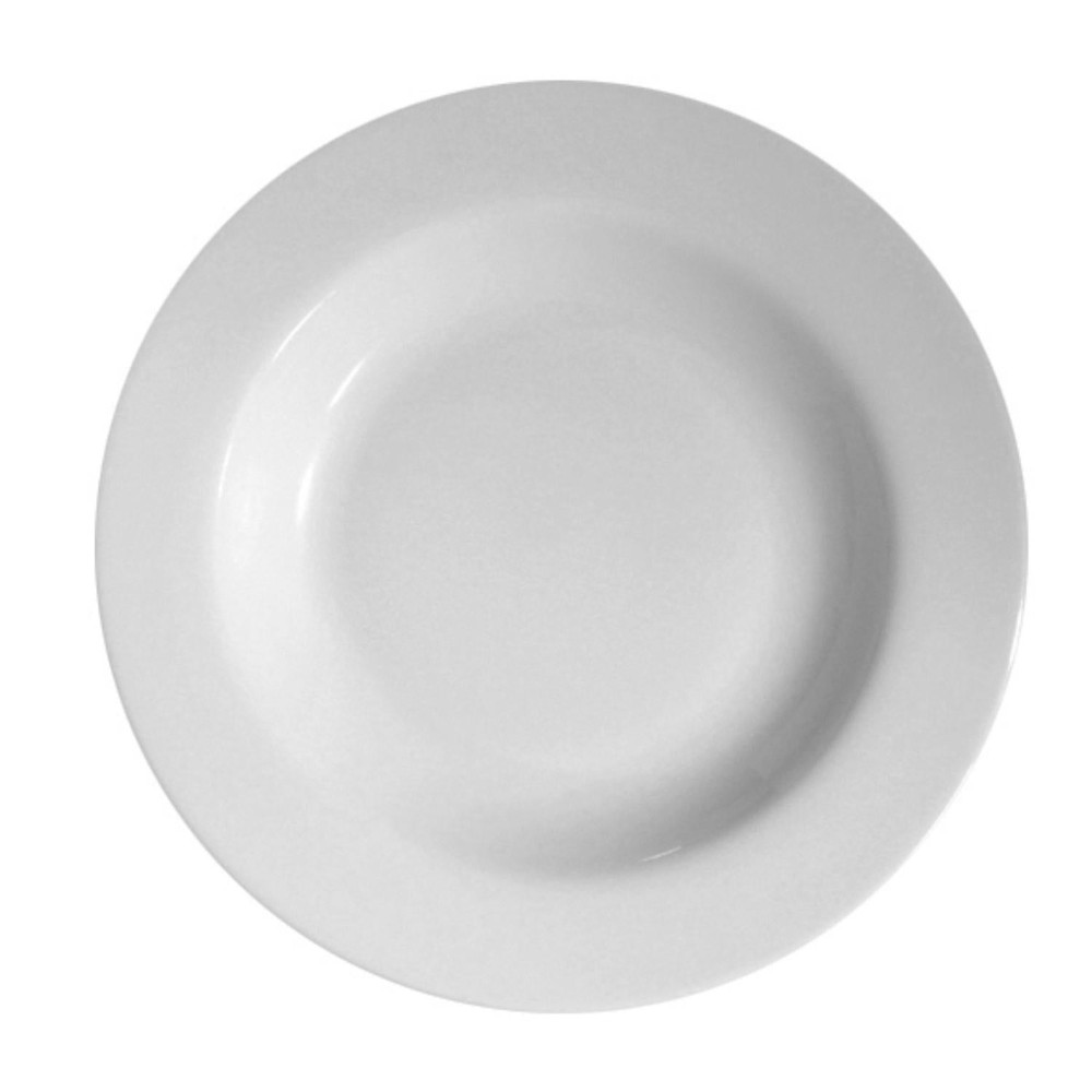 SET DE 6 PLATOS DE PORCELANA BLANCA 30.5 CM CORONA - 3