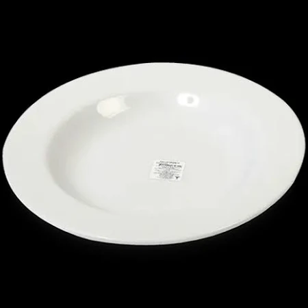 SET DE 6 PLATOS DE PORCELANA BLANCA 30.5 CM CORONA - 4
