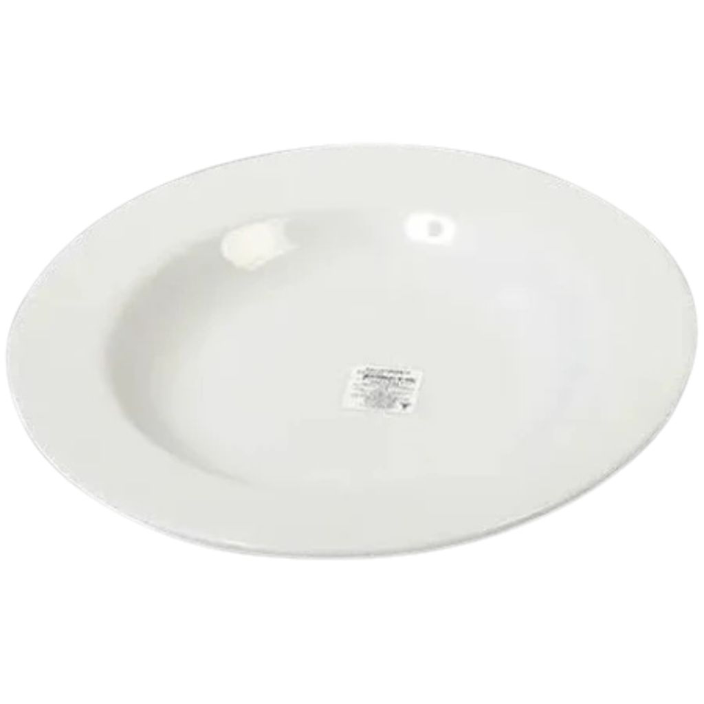 SET DE 6 PLATOS DE PORCELANA BLANCA 30.5 CM CORONA - 5