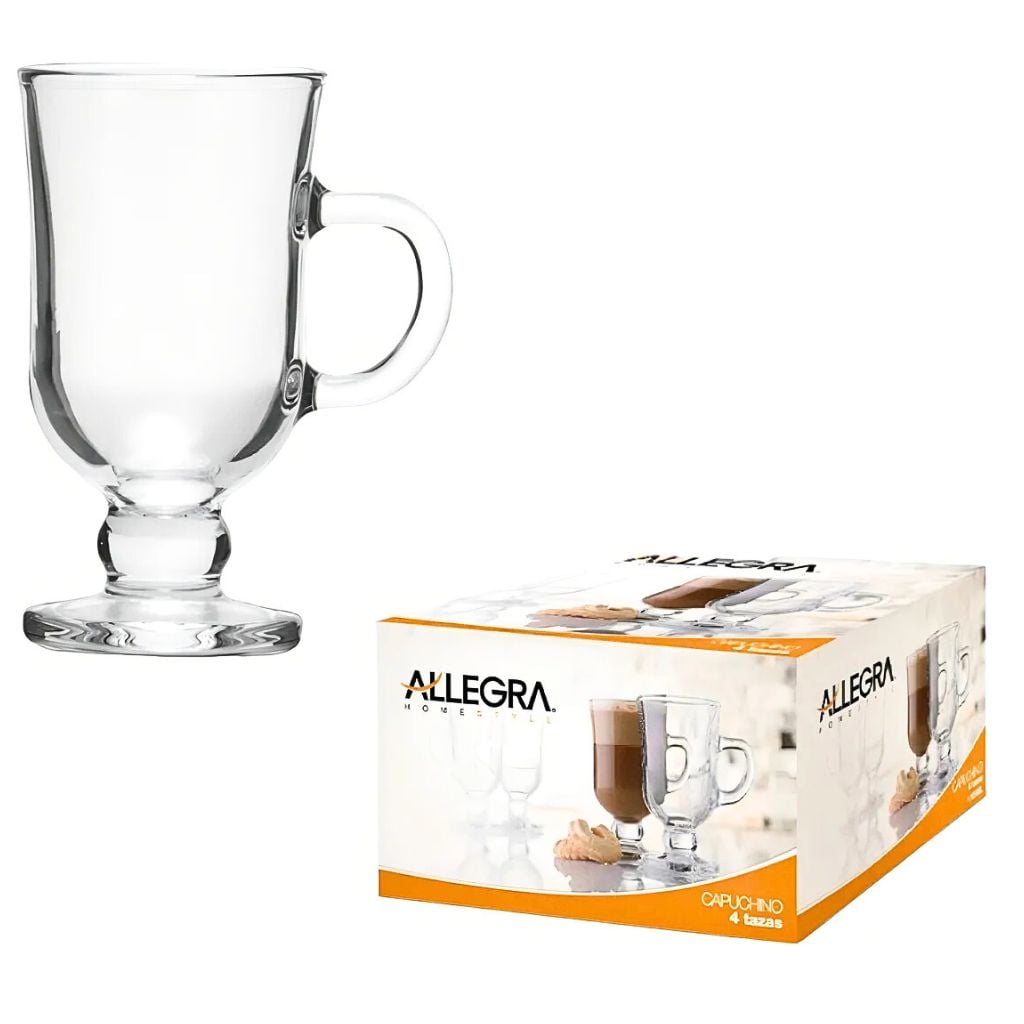 SET 4 TAZAS CAFE CAPPUCCINO PEQUEÑA 110 ML - 3