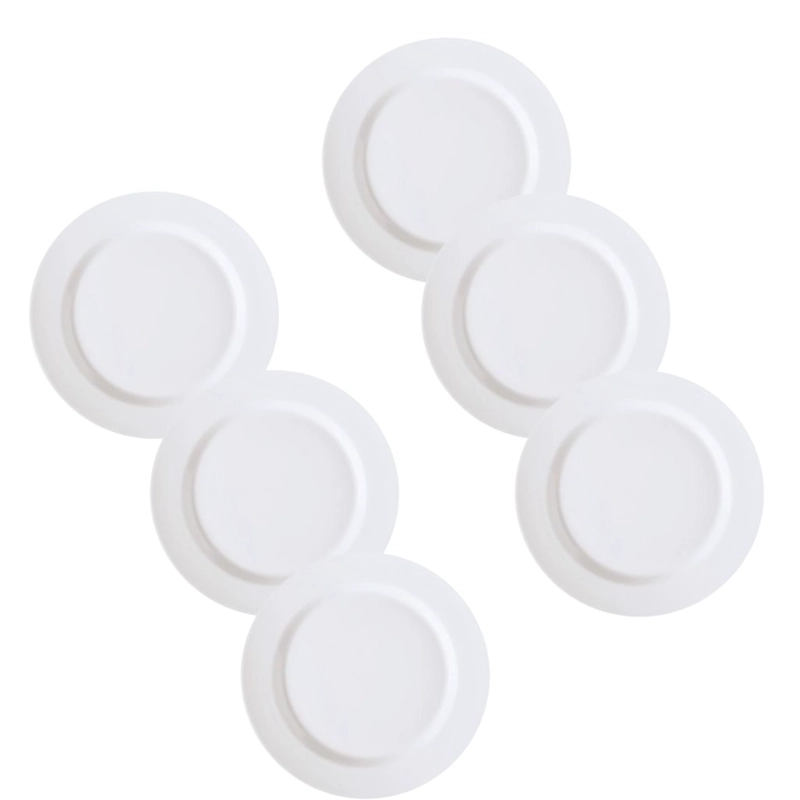 SET DE 6 PLATOS BAJO PORCELANA BLANCO 25 CM CORONA - 1
