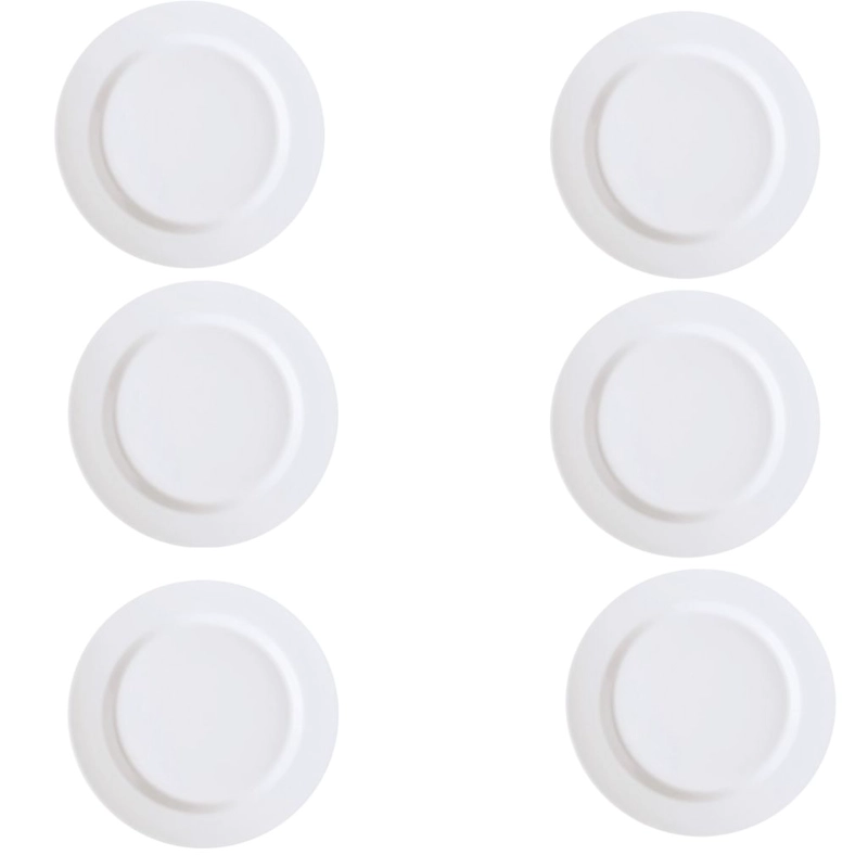 SET DE 6 PLATOS BAJO PORCELANA BLANCO 25 CM CORONA - 3