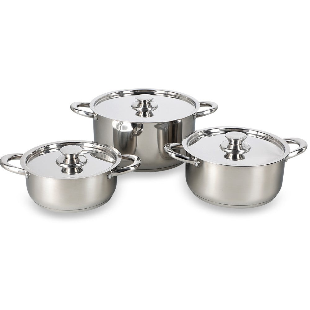 BATERIA DE COCINA 6 PIEZAS ACERO INOXIDABLE 420-6SS WENS - 1