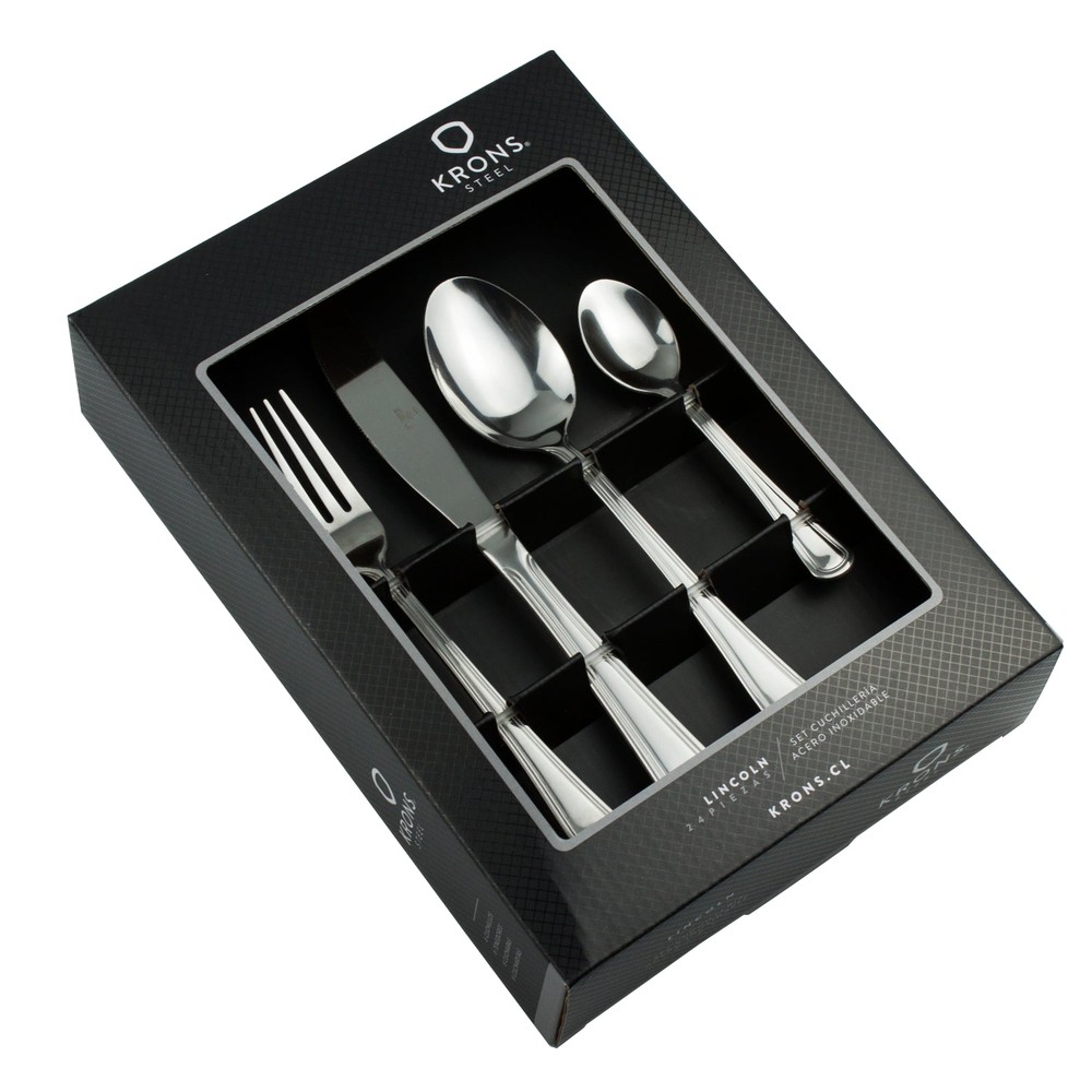 SET CUCHILLERIA LUNA 24 PIEZAS KRONS - 1