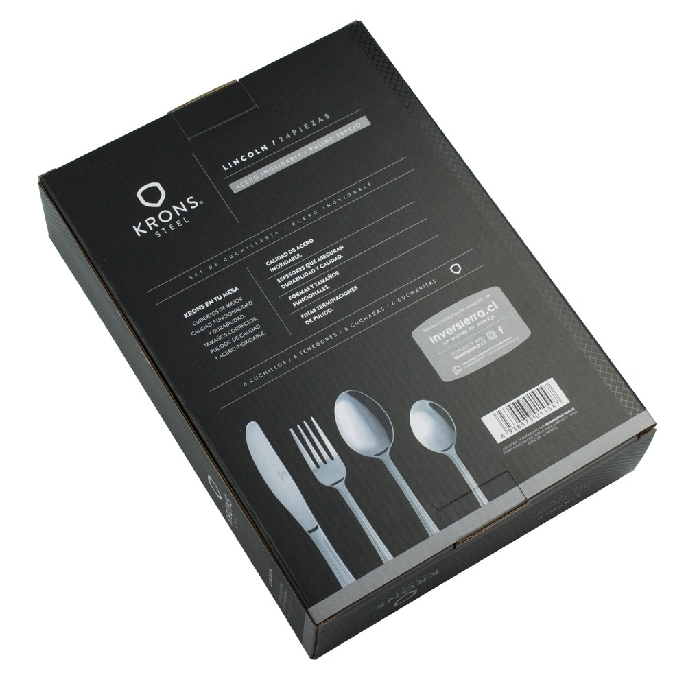 SET CUCHILLERIA LUNA 24 PIEZAS KRONS - 3