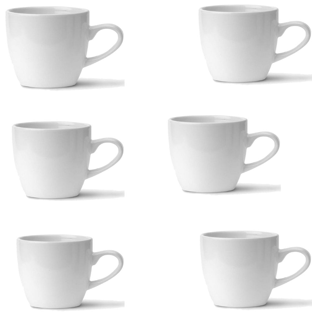SET DE 6 TAZONES BLANCO BULLET 325 ML - 1
