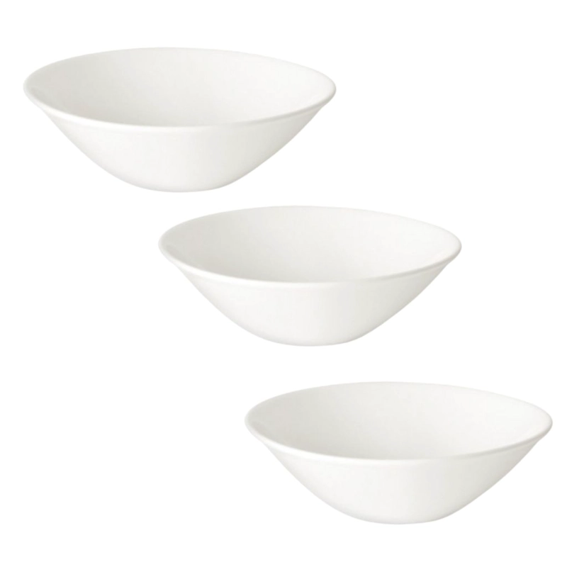 SET DE 3 ENSALADERAS DE PORCELANA 21CM 1LT CORONA - 3