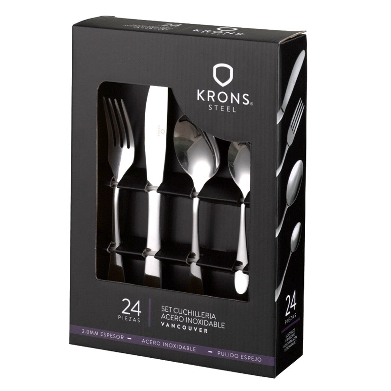 SET CUCHILLERIA VANCOUVER 24 PIEZAS Acero Inoxidable - 3
