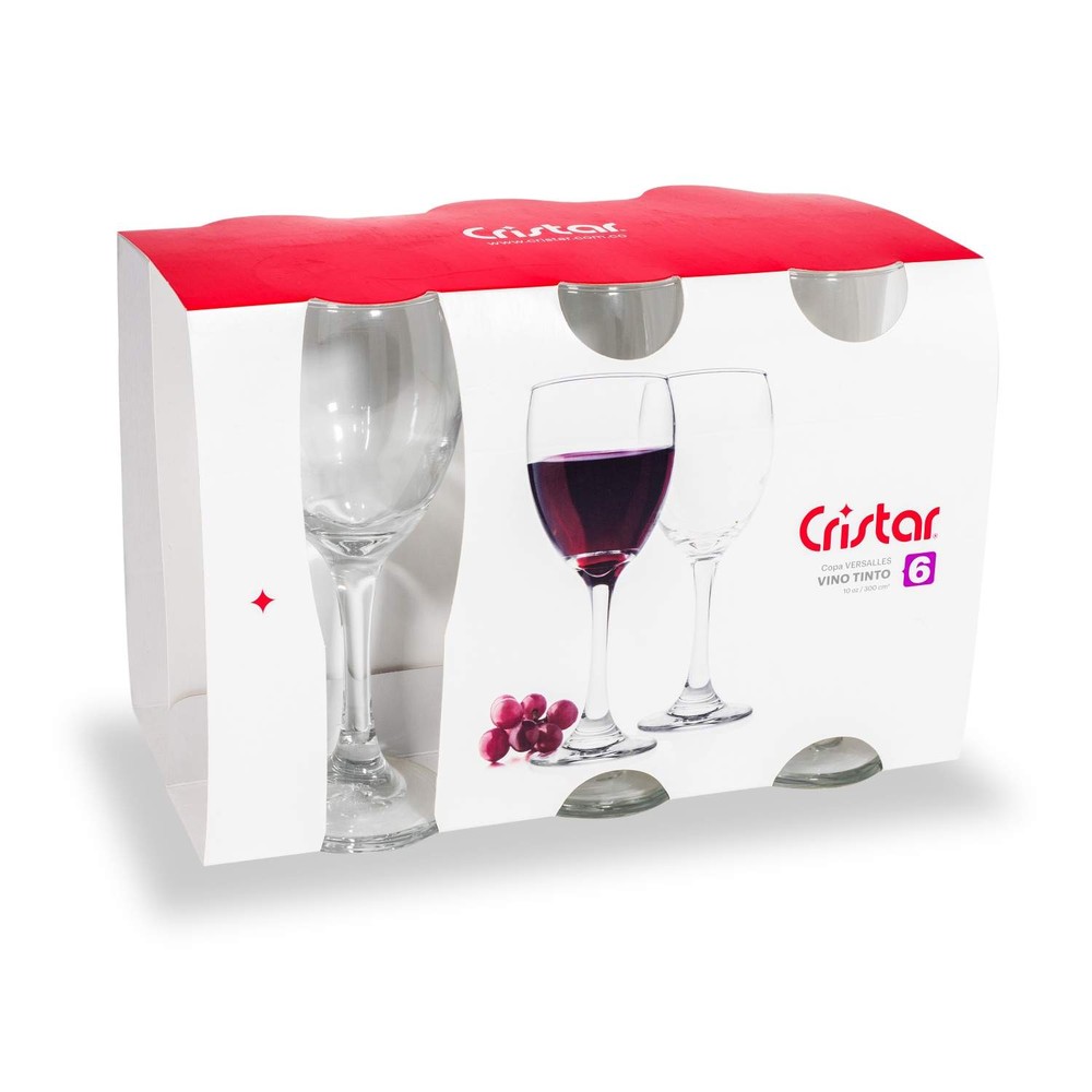 SET DE 6 COPAS VINO TINTO VERSALLES 300CC - 2