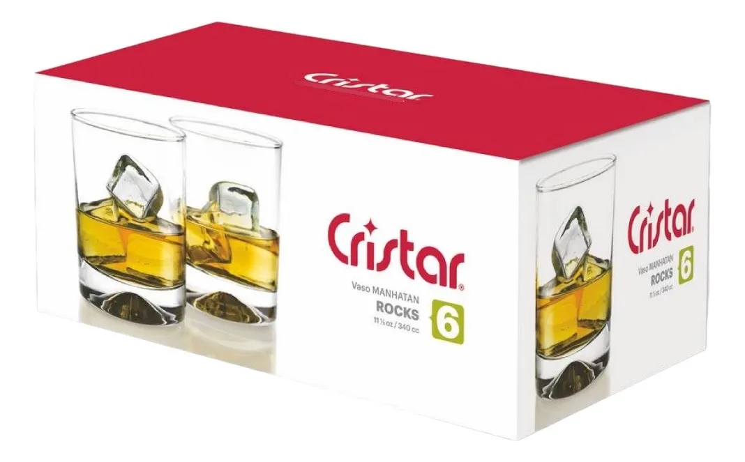 SET DE 6 VASOS BAJOS 340CC MANHATAN - 3