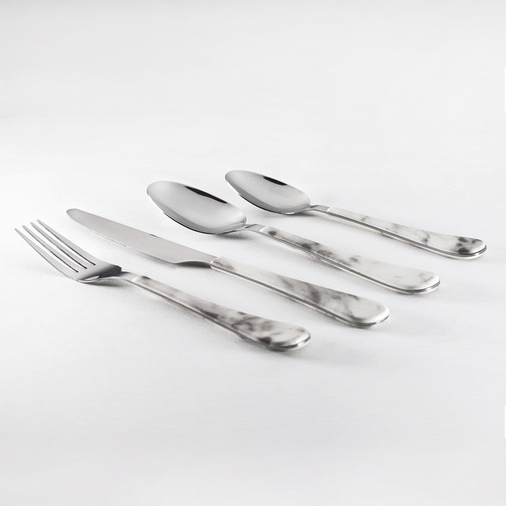 SET CUCHILLERIA SMOKE MARBLE 24 PIEZAS - 2