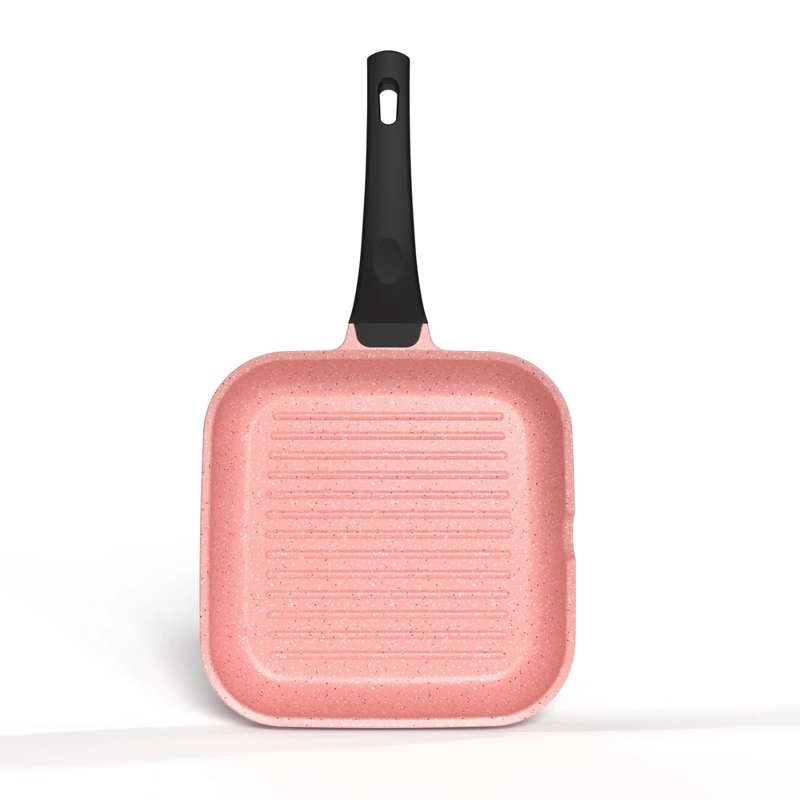 CHURRASQUERA GRILL 28 CM ROSA - 1