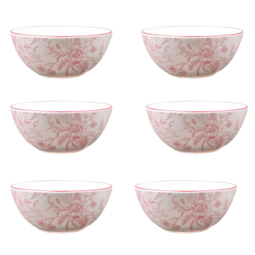 SET DE 6 BOWL 16 CM ROSE - 1