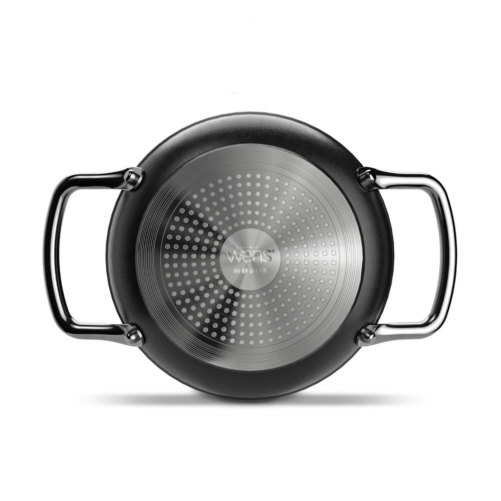 SET SARTENES Y PAILA ALUMINIO FORJADO BLACK 28 CM, 24 CM Y 16 CM - 10