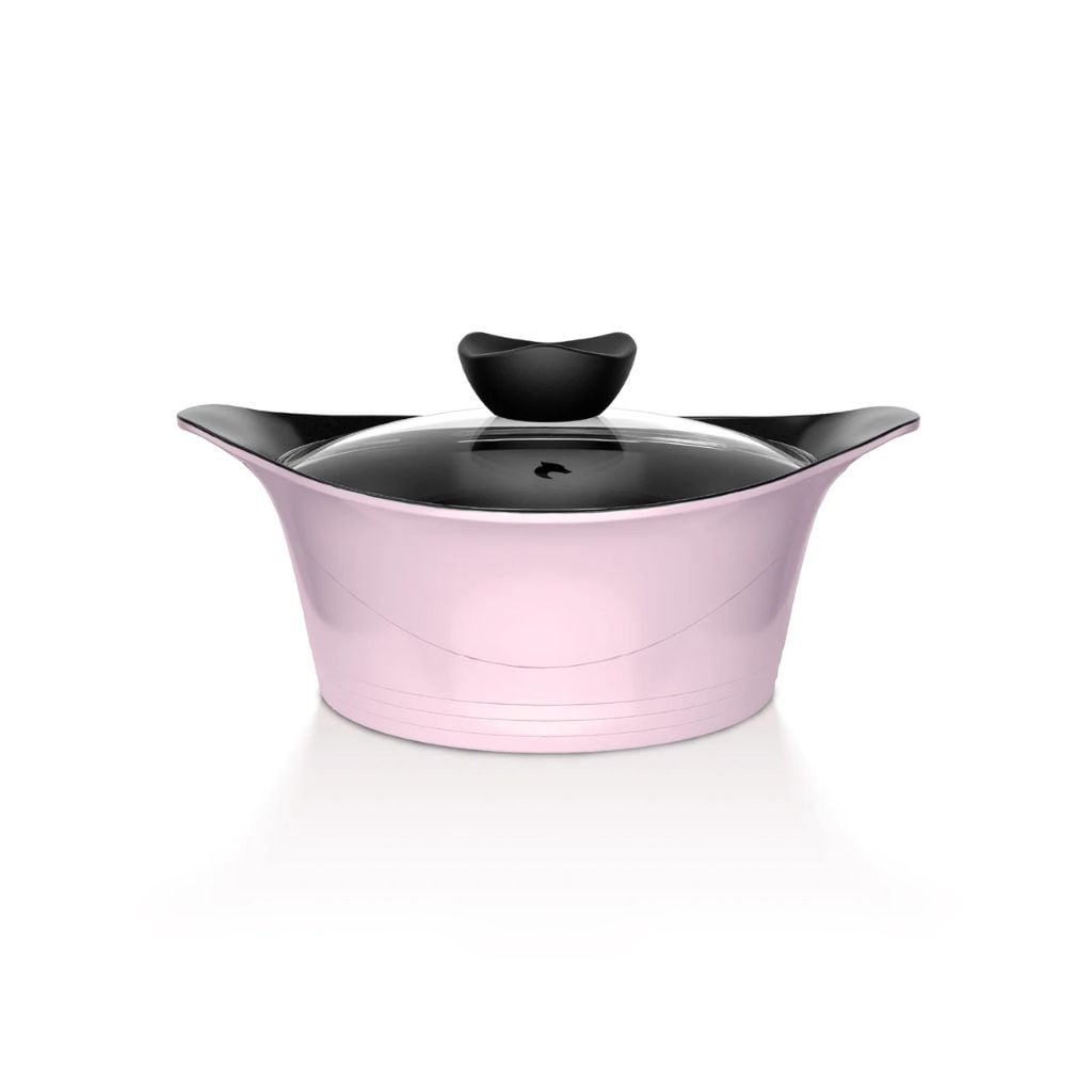 BATERIA COCINA ALUMINIO FUNDIDO 7 PIEZAS FORTIS PINK - 3