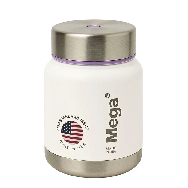 TERMO PARA COMIDA MARCA MEGA DE 500 ML BLANCO - 1