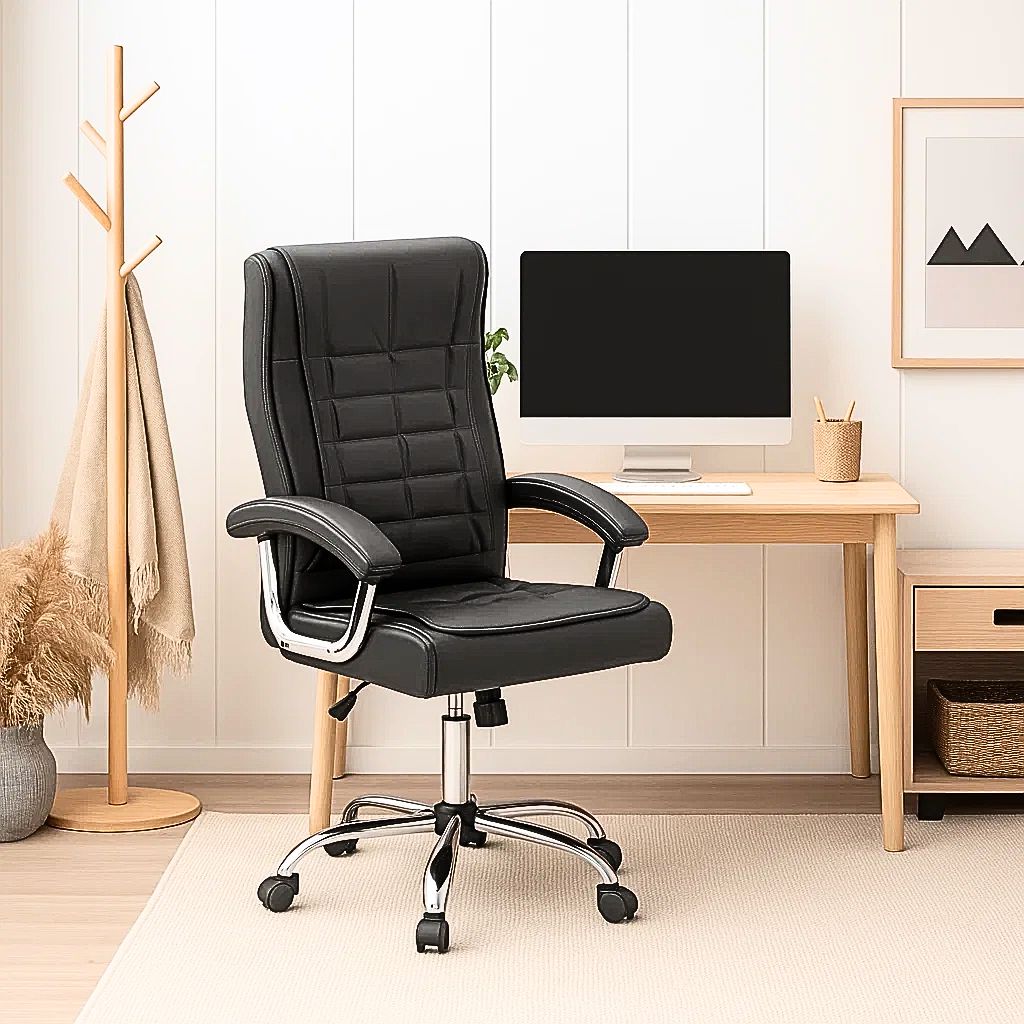 SILLA TOSCANA EJECUTIVA DE OFICINA NEGRO - 2
