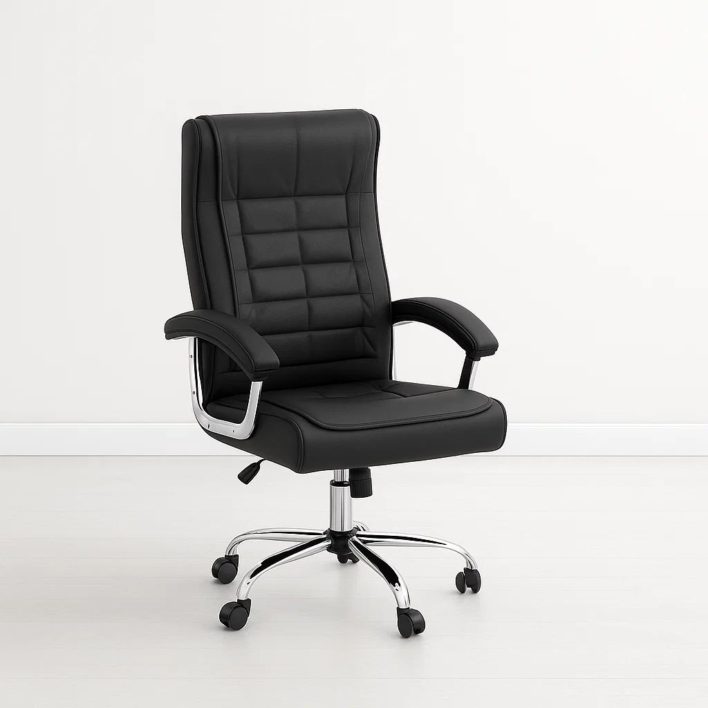 SILLA TOSCANA EJECUTIVA DE OFICINA NEGRO - 5