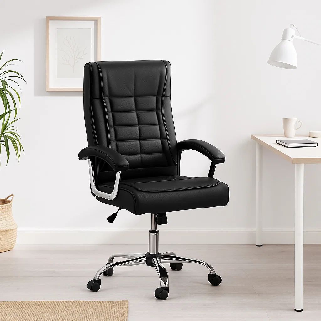 SILLA TOSCANA EJECUTIVA DE OFICINA NEGRO - 7